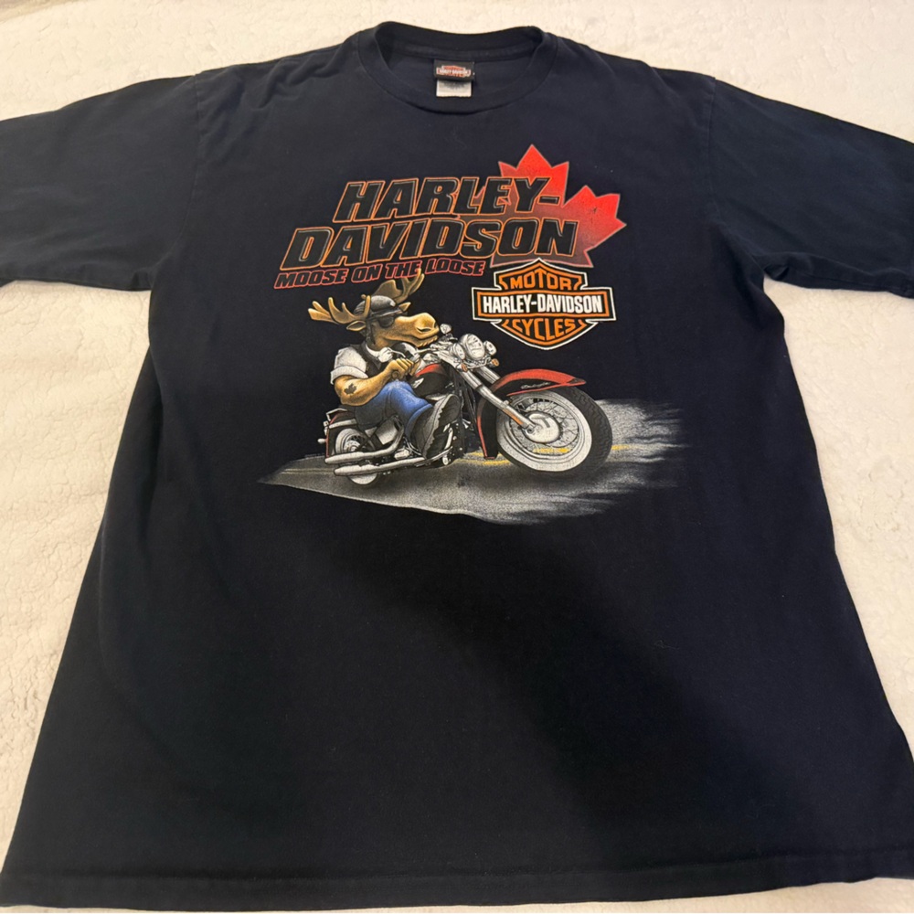 Harley-Davidson Navy Moose Graphic Tee
